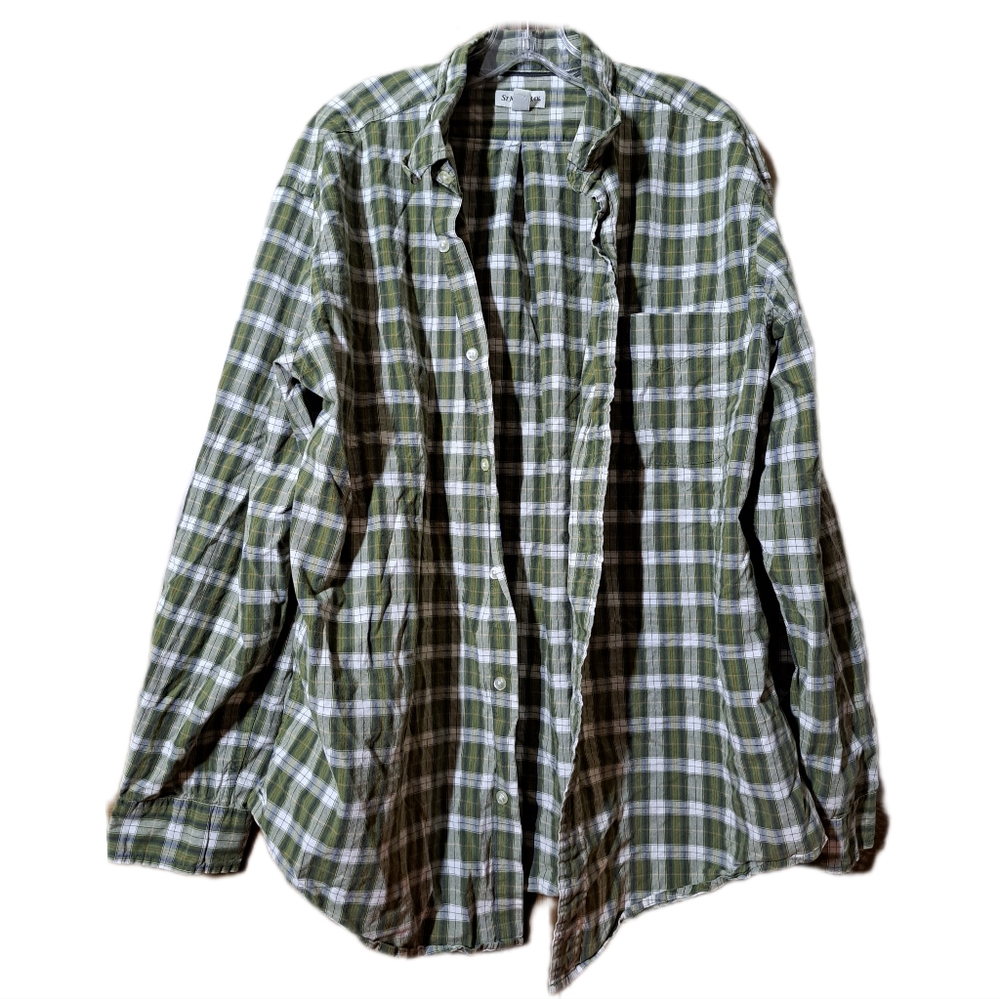 Plaid Collared Button Down - image 1
